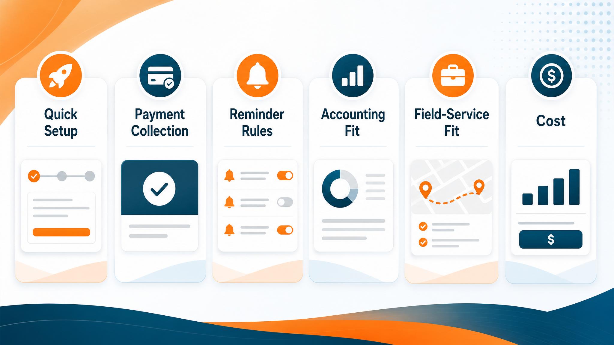 Comparison matrix for choosing an invoicing automation tool for small business